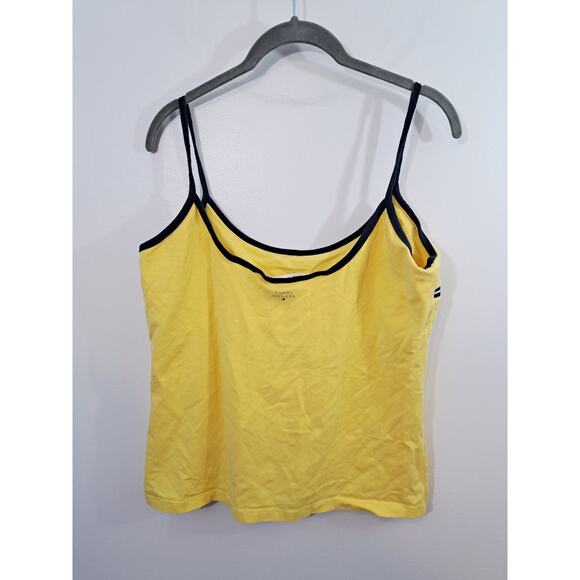 Tommy Hilfiger Women's Vintage 2002 Shelf Bra Tank Top Yellow Size XL - Picture 2 of 8